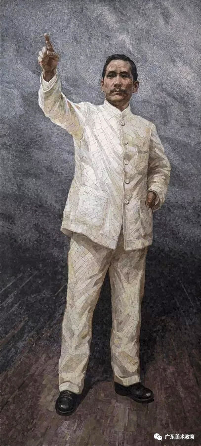 唐小禾《共和!共和!》300cm×136.5cm 2017年.