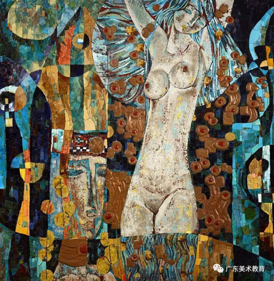 刘秉江《黄金雨》 146cm×140cm 2017年