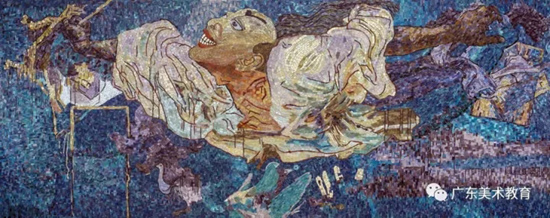 袁运生 《万户飞天》119cm×300cm 2017年