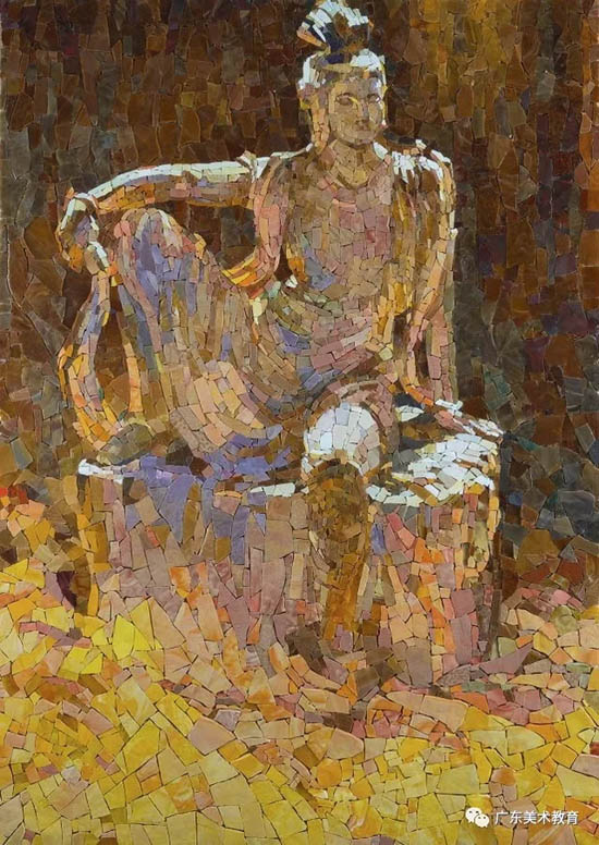 黄奇士 《自在观音》150cm×106cm 2017年