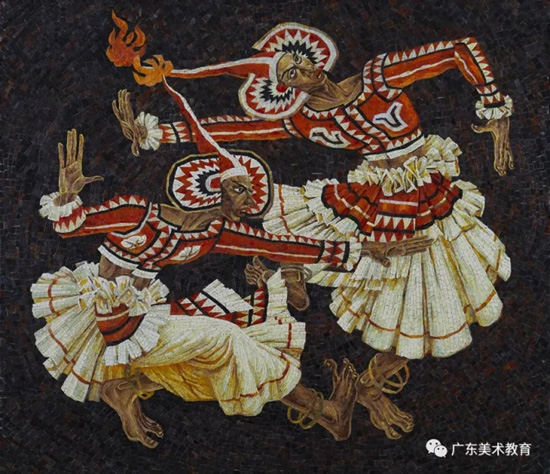 李向伟《卡兰舞姿》107cm×125cm 2017年