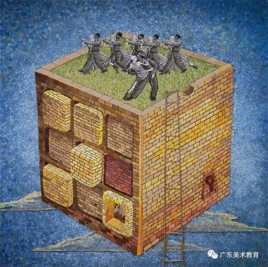 张敏杰 《境》135cm×135cm 2017年