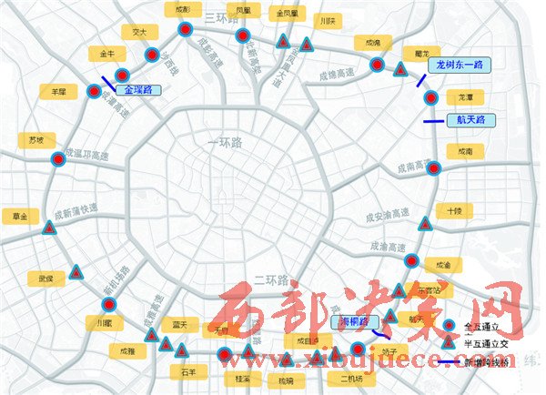 三环路改造后形成28座互通立交 成都向市民征求意见图片