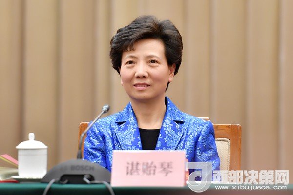全国人大代表、贵州省委副书记、省长谌贻琴发言