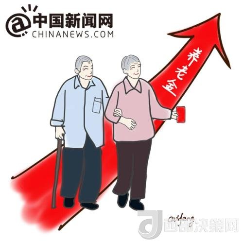 漫画：养老金迎“14连涨”。 作者：王珊珊