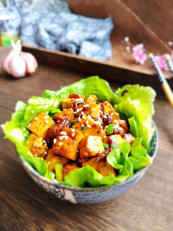 超简单家常烧豆腐成品图