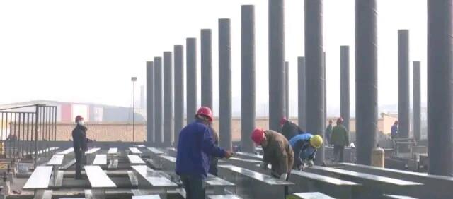 渭南华州区：市级重点派尔森环保科技建设项目复工建设