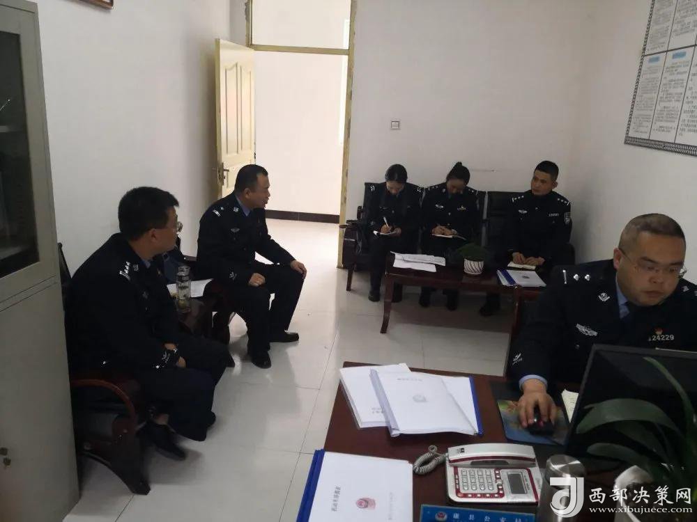 甘肃陇南康县公安局党委副书记,政委杨成龙检查指导五