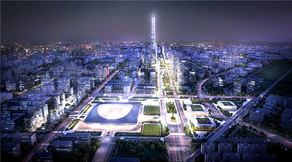 （已改）西安国际足球中心项目开工 西咸新区沣东新城在新赛场“开球”