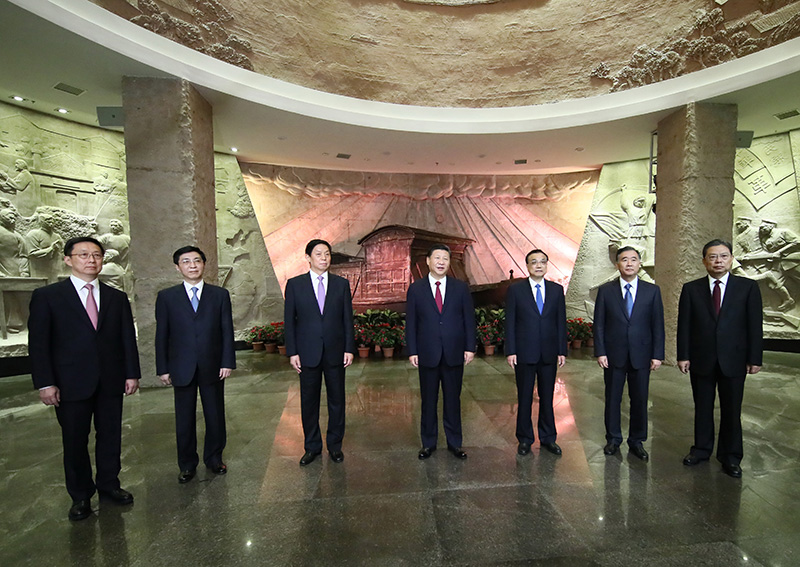 2017年10月31日，习近平在南湖革命纪念馆参观结束时发表重要讲话。
